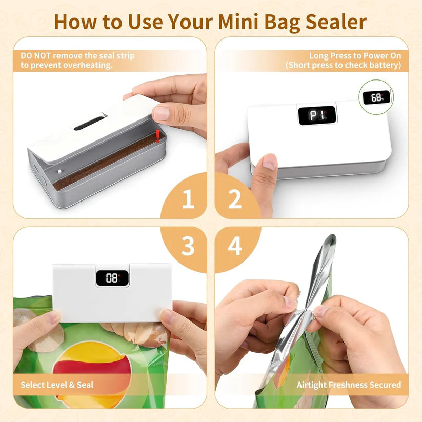 Rechargeable Mini Bag Sealer