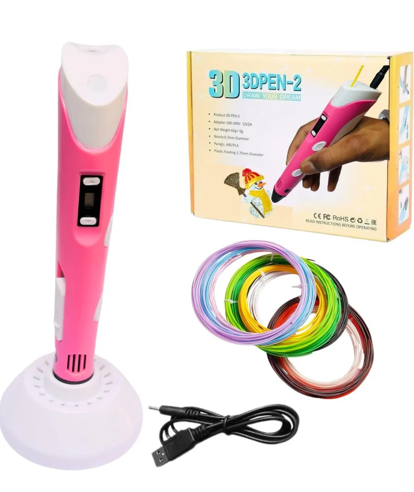 3D Pen Printer for Kids Toys (Multicolor, Plastic)